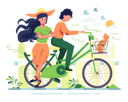 پیش‌نمایش فایل couple-on-cycle-4975417 از پک سفر و تعطیلات