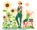 پیش‌نمایش فایل girl-watering-flowers-4975416 از پک سفر و تعطیلات
