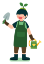 پیش‌نمایش فایل boy-holding-trowel-and-water-can-4990215 از پک کاراکترهای محیط‌زیستی