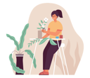 پیش‌نمایش فایل girl-loves-gardening-5004414 از پک حرفه