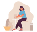پیش‌نمایش فایل woman-making-earthen-pot-5004413 از پک حرفه