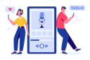 پیش‌نمایش فایل couple-listening-podcast-5015627 از پک فعالیت‌های تجاری
