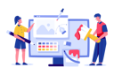 پیش‌نمایش فایل graphic-designers-working-on-project-5015648 از پک فعالیت‌های تجاری