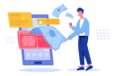 پیش‌نمایش فایل online-money-transfer-5015630 از پک فعالیت‌های تجاری