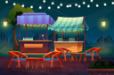 پیش‌نمایش فایل night-scene-of-beverage-shop-5015354 از پک مناظر