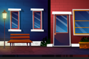 پیش‌نمایش فایل night-scene-with-shop-5015334 از پک مناظر