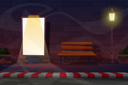 پیش‌نمایش فایل roadside-with-telephone-booths-5015362 از پک مناظر