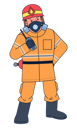 پیش‌نمایش فایل fireman-holding-walkie-talkie-5015561 از پک حرفه