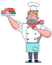 پیش‌نمایش فایل master-chef-holding-food-5015564 از پک حرفه