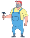 پیش‌نمایش فایل professional-builder-holding-hammer-5015568 از پک حرفه