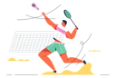 پیش‌نمایش فایل badminton-player-5015496 از پک ورزش و بازی‌ها