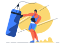 پیش‌نمایش فایل boxer-doing-training-5015504 از پک ورزش و بازی‌ها