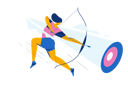 پیش‌نمایش فایل female-archer-aiming-target-5015479 از پک ورزش و بازی‌ها