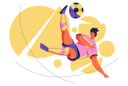 پیش‌نمایش فایل footballer-kicking-ball-5015492 از پک ورزش و بازی‌ها