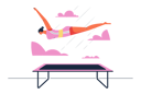 پیش‌نمایش فایل gymnast-girl-with-flying-in-the-air-pose-after-using-springs-board-5015517 از پک ورزش و بازی‌ها