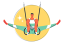 پیش‌نمایش فایل male-gymnast-performing-with-hanging-hoop-5015518 از پک ورزش و بازی‌ها