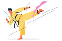 پیش‌نمایش فایل male-judo-player-kicking-5015500 از پک ورزش و بازی‌ها