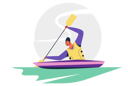 پیش‌نمایش فایل man-boating-and-paddling-5015506 از پک ورزش و بازی‌ها