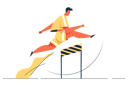 پیش‌نمایش فایل man-jumping-over-hurdles-5015476 از پک ورزش و بازی‌ها
