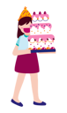 پیش‌نمایش فایل girl-holding-cake-5004758 از پک جشن و جشنواره