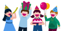 پیش‌نمایش فایل kids-celebrating-birthday-5004775 از پک جشن و جشنواره