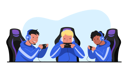 پیش‌نمایش فایل gaming-team-practicing-5004698 از پک بازی‌های رایانه‌ای