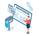 پیش‌نمایش فایل online-application-form-5061809 از پک فعالیت‌های تجاری