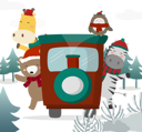 پیش‌نمایش فایل christmas-themed-landscape-in-snow-5061769 از پک زمستان