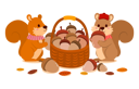پیش‌نمایش فایل squirrels-collecting-acorns-into-a-basket-5061271 از پک پاییز