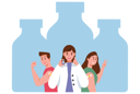 پیش‌نمایش فایل doctor-spreading-vaccine-awareness-5067008 از پک واکسیناسیون کووید