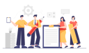 پیش‌نمایش فایل business-team-working-on-project-5064985 از پک فعالیت‌های تجاری