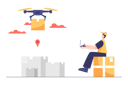 پیش‌نمایش فایل drone-delivery-service-5064964 از پک فعالیت‌های تجاری
