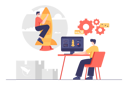 پیش‌نمایش فایل man-working-on-business-startup-5064945 از پک فعالیت‌های تجاری