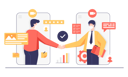 پیش‌نمایش فایل online-business-deal-5064966 از پک فعالیت‌های تجاری