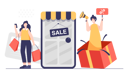 پیش‌نمایش فایل online-sale-advertisement-5064948 از پک فعالیت‌های تجاری