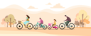 پیش‌نمایش فایل family-riding-on-bicycles-in-park-5065919 از پک دوچرخه‌سواران