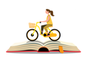 پیش‌نمایش فایل girl-going-to-school-by-riding-bicycle-5065920 از پک دوچرخه‌سواران