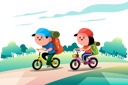 پیش‌نمایش فایل kids-going-to-picnic-while-riding-bicycle-5065915 از پک دوچرخه‌سواران
