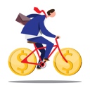 پیش‌نمایش فایل businessman-riding-bicycle-to-work-5065960 از پک افراد کسب و کار
