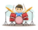 پیش‌نمایش فایل child-playing-drum-5066166 از پک نوازنده