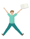 پیش‌نمایش فایل boy-celebrating-5066294 از پک دانش‌آموزان و دانشجویان
