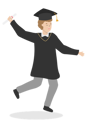 پیش‌نمایش فایل boy-celebrating-graduation-5066283 از پک دانش‌آموزان و دانشجویان