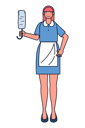 پیش‌نمایش فایل housekeeper-holding-window-duster-5066213 از پک حرفه