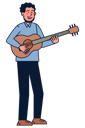 پیش‌نمایش فایل man-playing-guitar-5066201 از پک حرفه