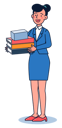 پیش‌نمایش فایل office-secretary-holding-pile-of-document-5066210 از پک حرفه
