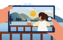 پیش‌نمایش فایل clicking-picture-of-a-woman-in-landscape-5066888 از پک فوتوشوت