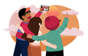 پیش‌نمایش فایل friends-clicking-selfie-5066905 از پک فوتوشوت