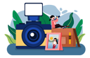 پیش‌نمایش فایل woman-clicking-picture-5066896 از پک فوتوشوت