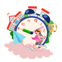 پیش‌نمایش فایل girl-going-to-school-5070781 از پک بازگشت به مدرسه