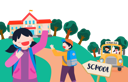 پیش‌نمایش فایل kids-going-to-school-5070790 از پک بازگشت به مدرسه